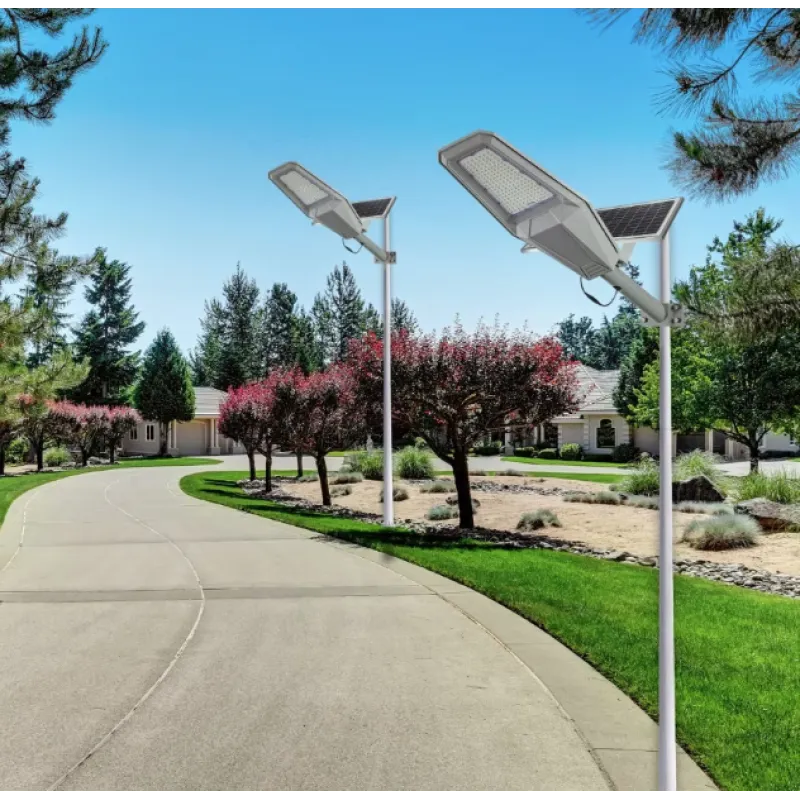 Lampa Solara Stradala JORTAN 1200W cu Telecomanda IP67 6500K Aluminiu - imagine 2