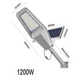 Lampa Solara Stradala JORTAN 1200W cu Telecomanda IP67 6500K Aluminiu - imagine 3