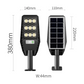 Lampa Solara Stradala Jortan 300W cu Telecomanda si Senzor de Miscare, 9 Casete, IP66 - imagine 2