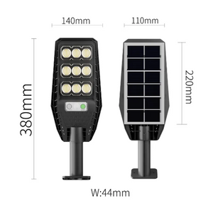 Lampa Solara Stradala Jortan 300W cu Telecomanda si Senzor de Miscare, 9 Casete, IP66 - imagine 2