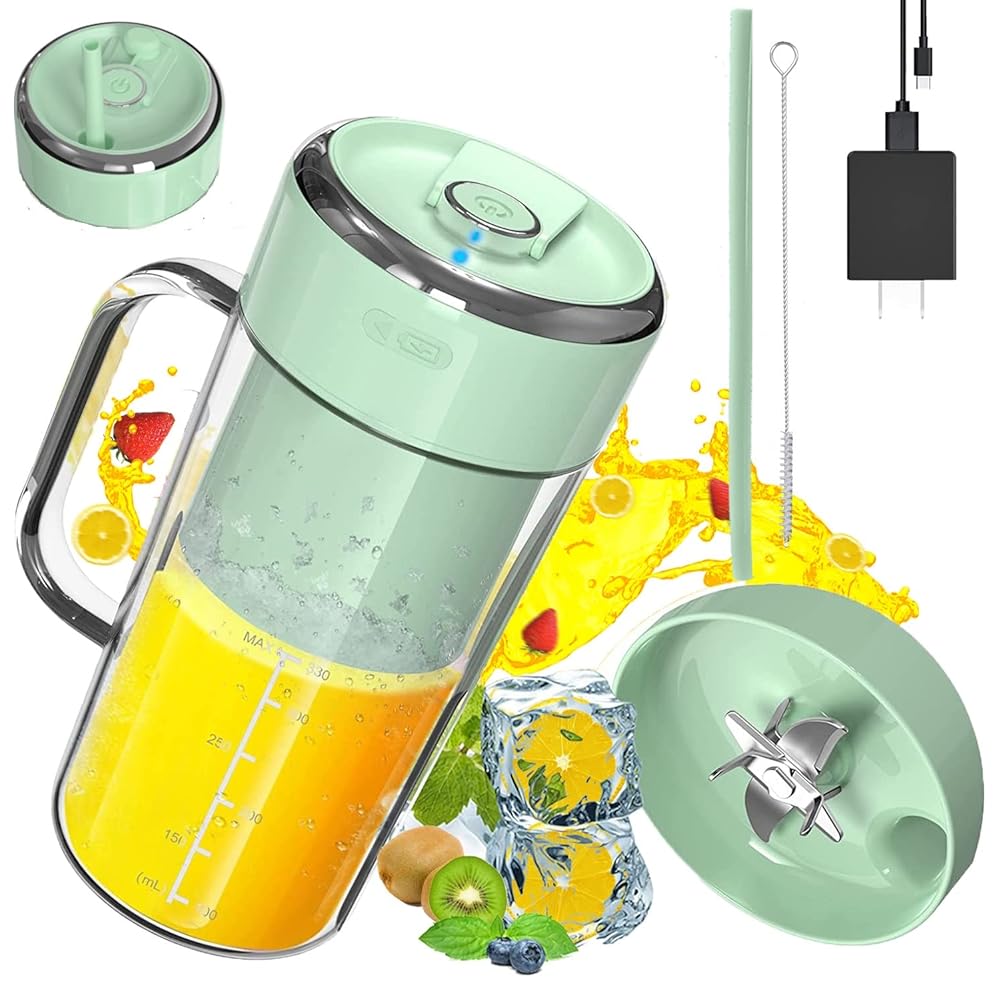 Blender multifuncțional cu 10 lame ascuțite pentru sucuri și smoothie-uri – design inovator, cu lamă puternică din inox pentru o mărunțire rapidă și eficientă.