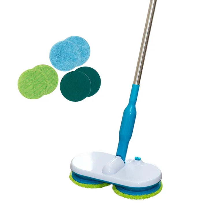 Mop Electric Hurricane Floating Mop cu Acumulator, Rotatie Dubla, Fara Fir - imagine 2