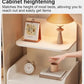 Noptiera din Lemn cu 2 Sertare si Raft de Depozitare, Design Minimalist Modern - imagine 6