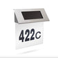 Numar de Casa din Inox cu Iluminare LED si Alimentare Solara - imagine 3