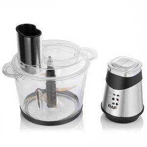 Tocător Electric Multifuncțional RAF 6 în 1 cu Bol Transparent 3L și 4 Lame din Oțel Inoxidabil