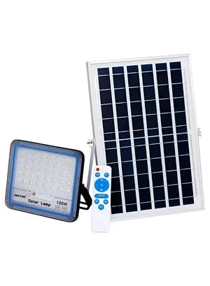 Proiector cu Panou Solar Jortan Blue 600W cu Senzor și Telecomandă - imagine 2