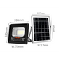 Proiector Solar Jortan 100W IP66 cu Indicator Baterie si Telecomanda 6500K - imagine 2