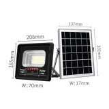 Proiector Solar Jortan 500W IP66 cu Indicator Baterie si Telecomanda 6500K - imagine 2