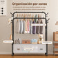 Raft Multifunctional din Metal cu Suport pentru Haine si Palarii, 3-in-1 - imagine 3