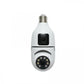 Cameră de Supraveghere Tip Bec cu 2 Obiective – Wi-Fi 2.4G, 1080p FHD, Senzor Mișcare, Night Vision