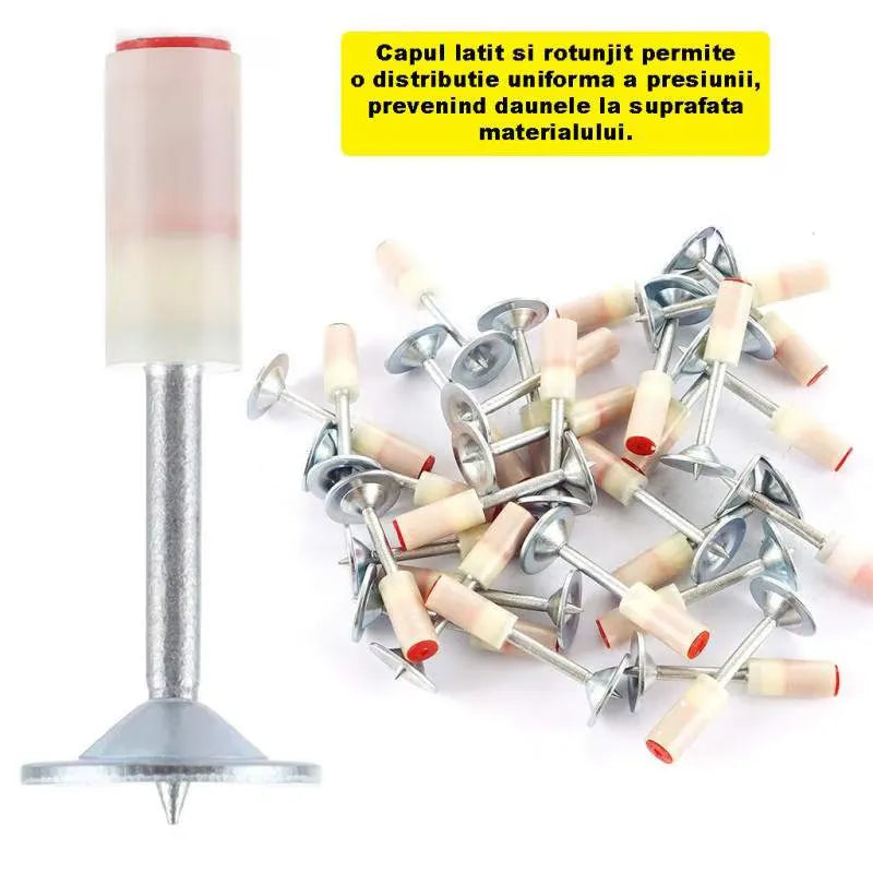 Set 100 Cuie Tip Ciuperca pentru Pistol de Fixare, 7.3 mm, Autopropulsare - imagine 5