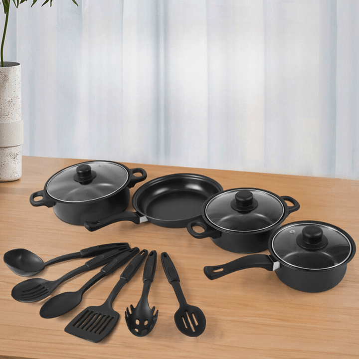 Set 13 Piese Oale și Tigăi Antiaderente cu accesorii - Megatot.ro