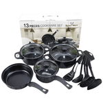 Set 13 Piese Oale și Tigăi Antiaderente cu accesorii - Megatot.ro