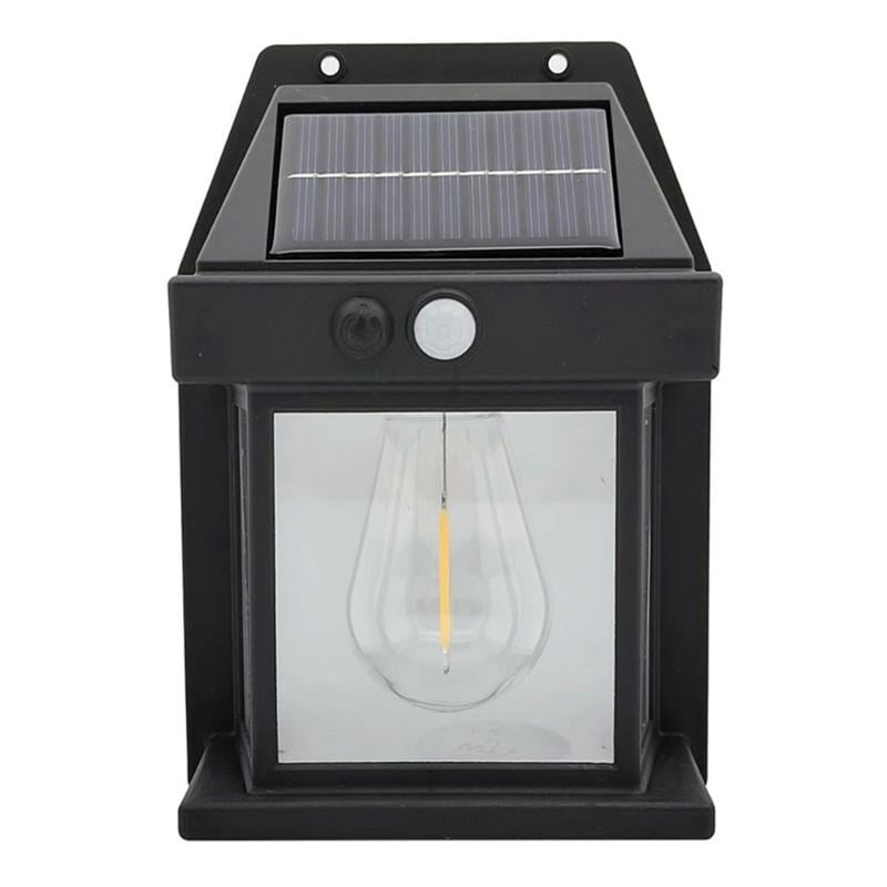 Set 3 Lămpi Solare de Perete Tip Bec Clasic cu Senzor de Mișcare - Promagg.ro