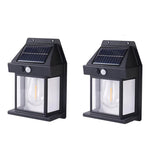 Set 3 Lămpi Solare de Perete Tip Bec Clasic cu Senzor de Mișcare - Promagg.ro