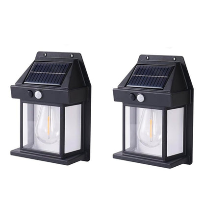 Set 3 Lămpi Solare de Perete Tip Bec Clasic cu Senzor de Mișcare - Promagg.ro