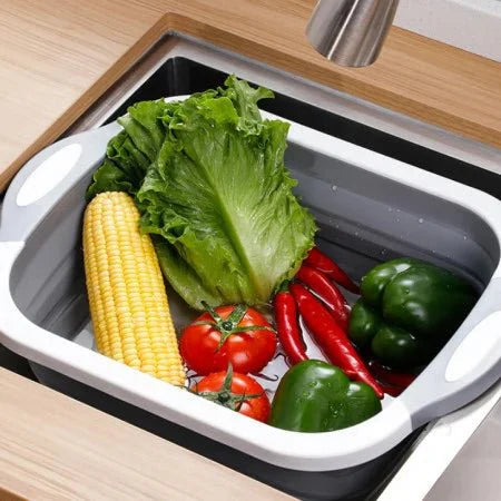 Tocator 3 in 1 multifunctional, pliabil, scurgator, uscator pentru alimente - Promagg.ro