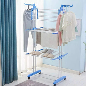 Uscător Vertical Mobil și Pliabil pentru Rufe cu Suport Umerase Inaltime 170cm - Promagg.ro